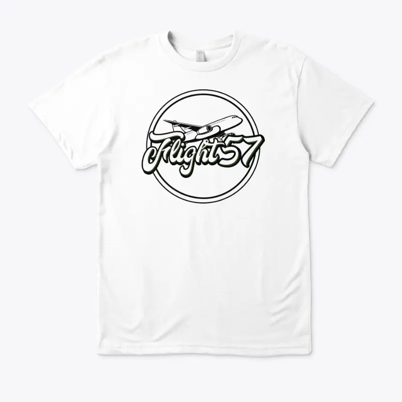 Flight57 Tees Back Logo w/Green