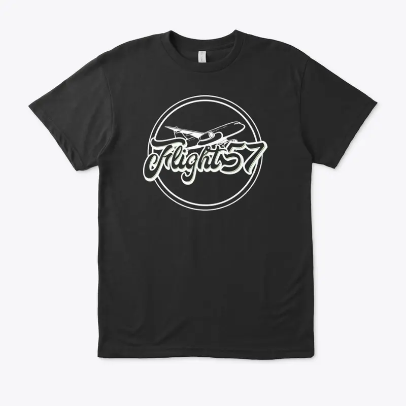 Flight57 Tees Back Logo w/Green